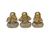 MINI TRIO DE BUDAS GLITTER DOURADO 3 PEÇAS - 73