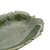 PRATO DECORATIVO DE CERÂMICA BANANA LEAF VERDE 23X16CM - 4332 - Mig's Presentes 