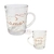 CANECA CELEBRAR AMOR E PAZ ROSE GOLD 270ML - PW2 na internet