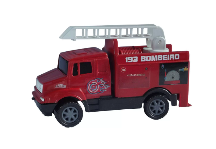 CAMINHÃO MINI TRUCK BOMBEIRO BRINQUEDO DE PLASTICO