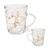 CANECA CELEBRAR GRATIDÃO E FÉ ROSE GOLD 270ML - PW2 na internet