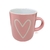 CANECA DE PORCELANA HEART 180ML - 2429**** - Mig's Presentes 