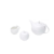 CONJUNTO 3 PEÇAS DE PORCELANA PARA CAFÉ BIRDS BRANCO - 17238