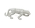 ESCULTURA LEOPARDO BRANCO 17,5CM - 81302