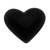 TRAVESSA PEQUENA HEART PRETA 14X13CM - 8691 - comprar online