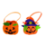 CESTA DECORATIVA FELTRO ABOBORA HALLOWEEN 24 CM - 1080