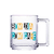 Caneca de Vidro Veneza Bom Dia para Café 255ml -