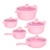 JOGO DE PANELAS COOKWARE ROSA GRANITE 5 PEÇAS - 0007 - comprar online