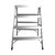 ESCALERA ALUMINIO PLEGABLE 4 ESCALONES ELEMENTOOLS - comprar online