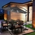 SOMBRILLA BANANA 3MTS GRIS CON LUZ LED SOLAR - EMI SRL 