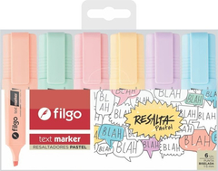 Resaltadores Filgo Pastel x 6