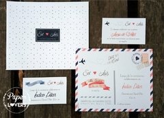 Invitación Modelo Postal Navy - comprar online