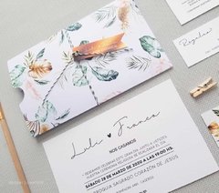 Invitación boda modelo wild gold - comprar online