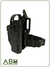 COLDRE POLICE G2 PARA PISTOLA TAURUS TS9 COM SUPORTE DE CINTURA MD3 - PRETO