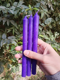 Velas x 3 unidades Violetas - comprar online