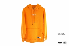 Buzo Frizado Relaxed Mini Logo Naranja