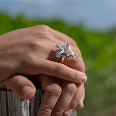 Anillo Plata Corales