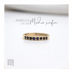 Anillo Medio sinfin Zafiro - comprar online