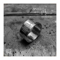 Anillo grabado