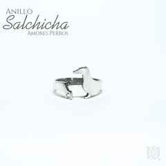 anillo perro salchicha