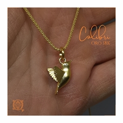 Dije colibrí de Oro