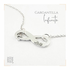 Gargantilla Infinito con corazon - comprar online