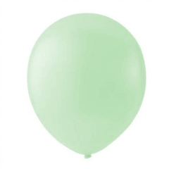 GLOBOS PERLADOS VERDE AGUA 12" x10