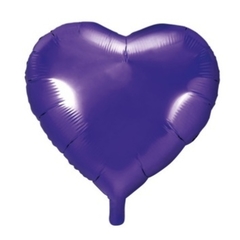 GLOBO CORAZÓN VIOLETA 45cm - comprar online