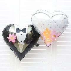 GLOBOS CORAZÓN CASAMIENTO x2 - comprar online