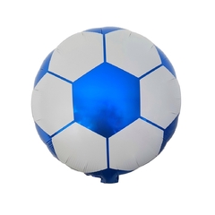 GLOBO PELOTA FÚTBOL AZUL 45cm