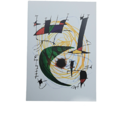 Poster Arte Lamina La Luna Verde Joan Miro 52x36cm