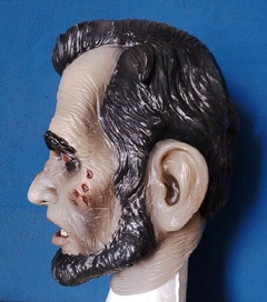 Mascara Abraham Lincoln Presidente Zombie Completa Latex Disfraz Cosplay - comprar online