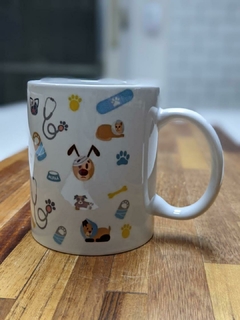 Taza Gato Perro Veterinario Ceramica Cafe Te Animales - comprar online