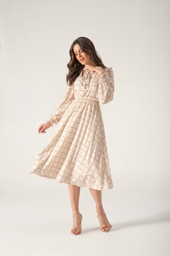 Vestido crepe Estampado Laura Rosa [P a EGG] (8105791) - comprar online