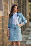 Jaqueta Jeans Laura Rosa [P a EGG] (810580) - comprar online