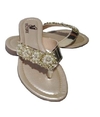 Rasteira Chinelo Ouro Metalizado Perola [Tm 35] (310) - comprar online