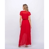 Vestido plissado longo expressão [Tm P] (4108) - comprar online