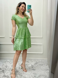 Vestido em Paete Expressão [P e M] (4274) - Umarrazo.com.br