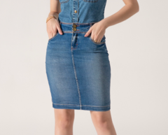 Saia Jeans Tradicional Laura Rosa [38 a 52] (810608) - comprar online