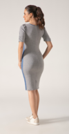 Vestido Mallha Mix Laura Rosa [P a EGG] (810611) - comprar online