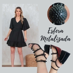 Sandália Metalizada Esfera Ana Kross [Tm 36] (3155) - comprar online