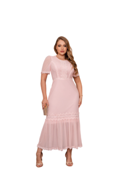 Vestido Longo Em Tule Kauly (3761)