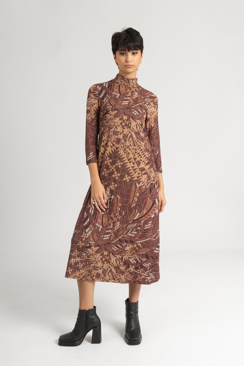 VESTIDO CEDRO MARRON