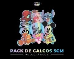 Pack de Calcos holográficos a elección (5cm)