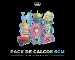 Pack de Calcos holográficos a elección (6cm)