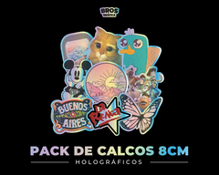 Pack de Calcos holográficos a elección (8cm)