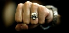 Anillo de plata Calavera: Colocado; Joyas para Fans; Hecho a mano; Envío Gratis; Argentina; The Rolling Stones; Keith Richards