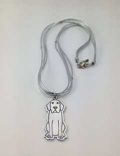 Collar de plata perro: igualito al tuyo; Joyas para Fans; Hecho a mano; Argentina