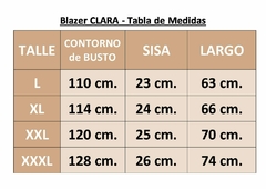Blazer Clara - tienda online