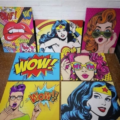 Pop Art Chicas- Cuadro con espejos v/tamaños